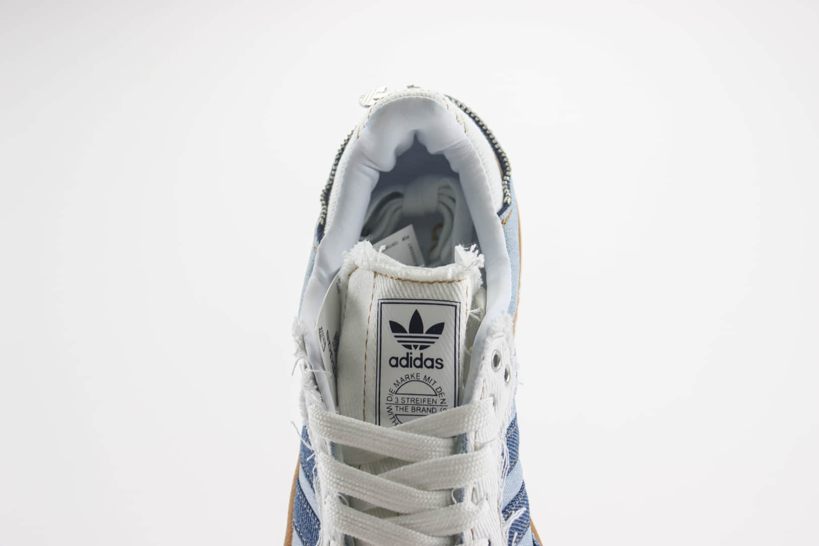 阿迪达斯Atmos x adidas Originals Sambae纯原版本桑巴拉链牛仔生胶厚底板鞋 莆田阿迪达斯货源 货号:II0001