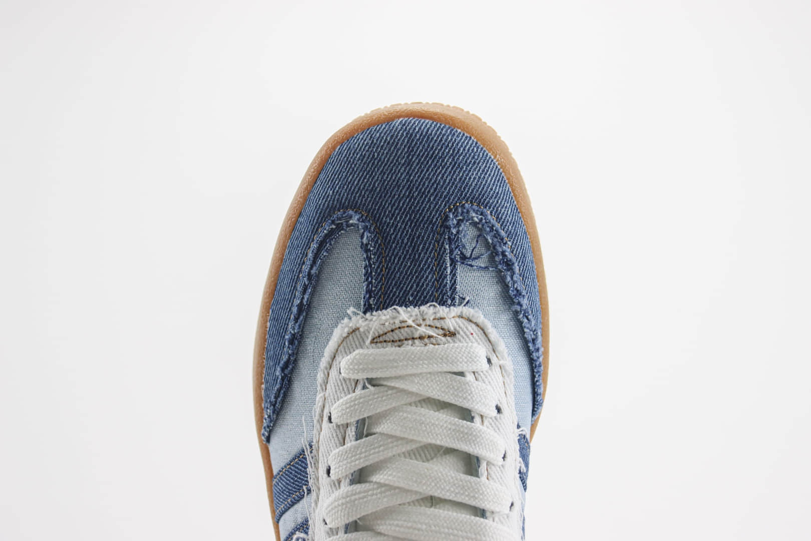 阿迪达斯Atmos x adidas Originals Sambae纯原版本桑巴拉链牛仔生胶厚底板鞋 莆田阿迪达斯货源 货号:II0001