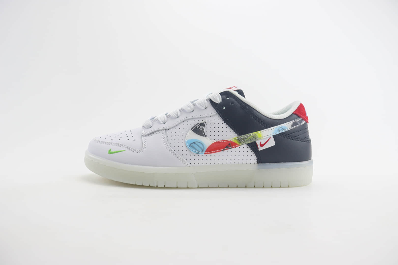 耐克Nike SB Dunk Low纯原版本低帮SB Dunk白黑彩色勾板鞋 莆田耐克代理 (ID:103713) - 图片1