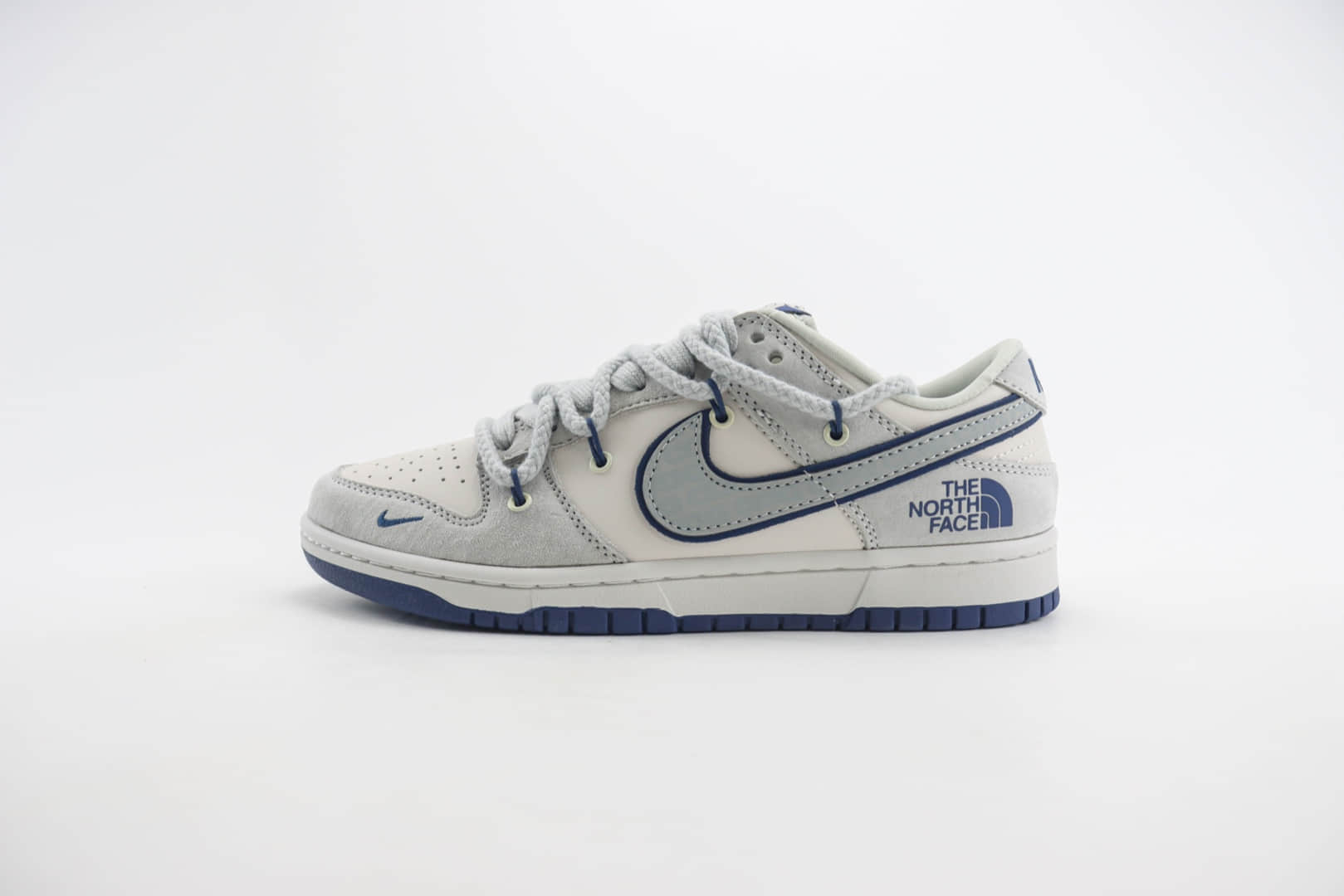 耐克Nike SB Dunk Low纯原版本北面联名灰白蓝解构绑带板鞋 莆田天花板Dunk 货号:XX2025-311
