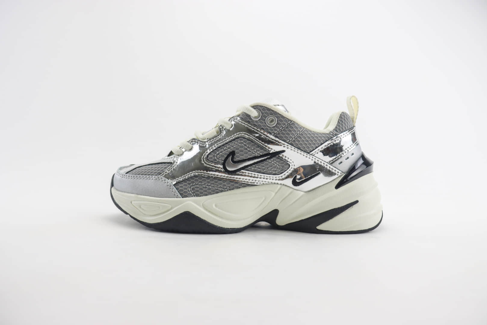 耐克Nike M2K Tekno纯原版本灰银色M2K复古老爹鞋 莆田耐克代理 货号:HY951-71
