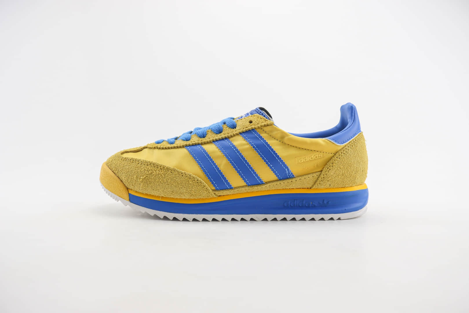 阿迪达斯adidas Originals SL 72 RS纯原版本黄蓝色复古慢跑鞋 莆田阿迪达斯工厂 货号:IE6526