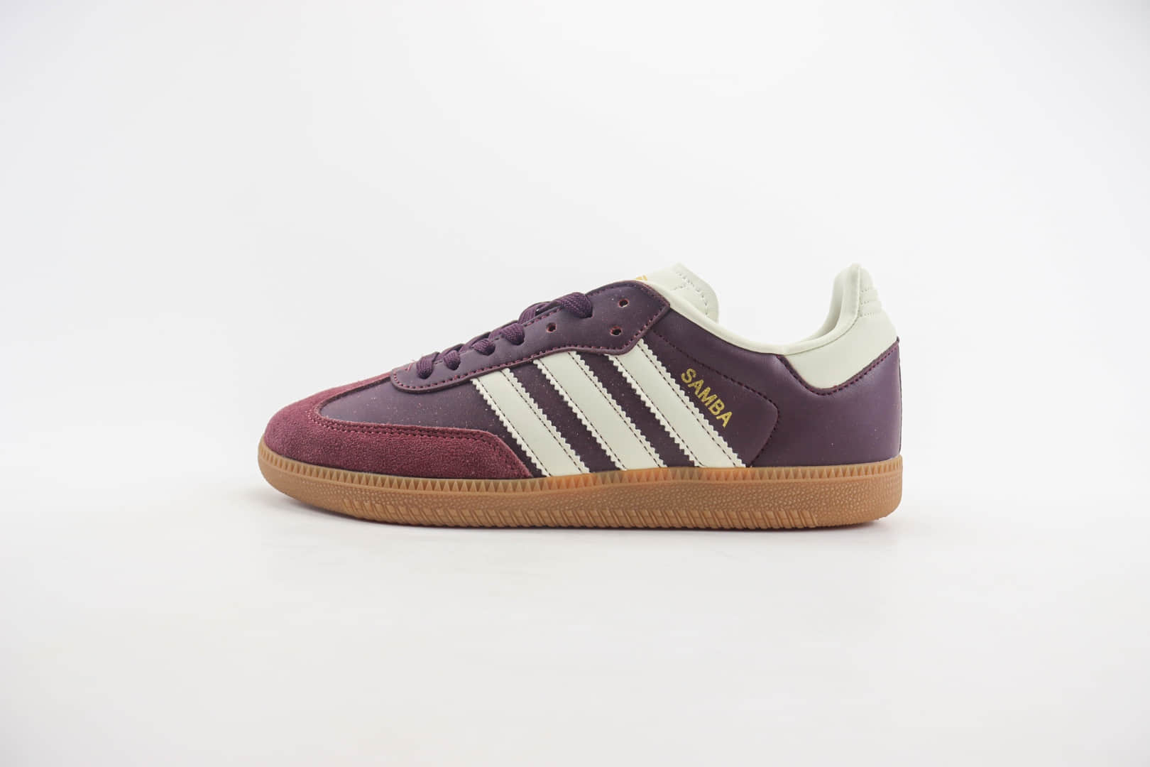 阿迪达斯adidas originals Samba纯原版本桑巴复古酒红板鞋 莆田阿迪达斯货源 货号:ID0477