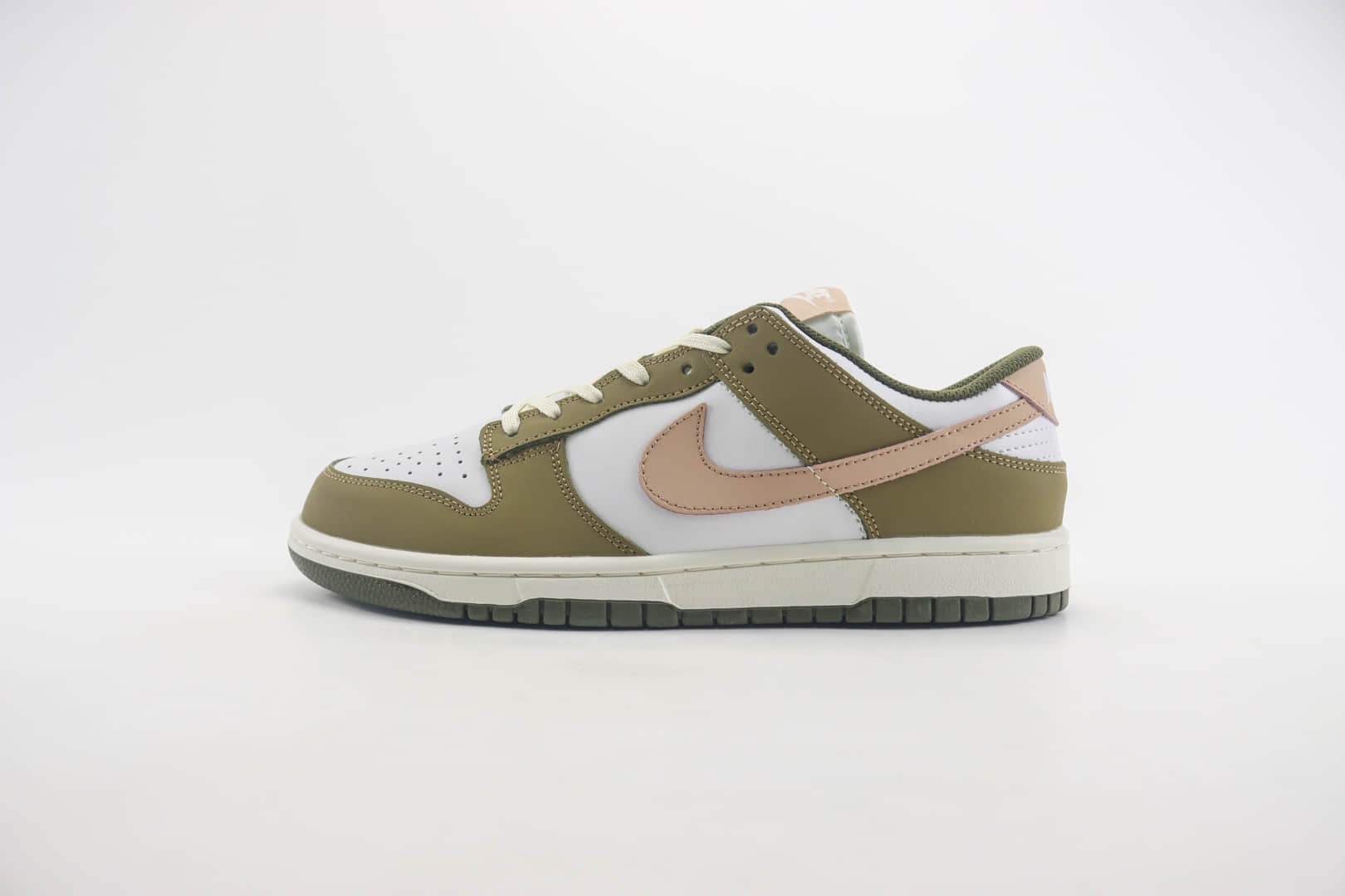 耐克Nike SB Dunk Low纯原版本低帮SB Dunk白橄榄绿滑板板鞋 莆田耐克工厂 (ID:104318) - 图片1
