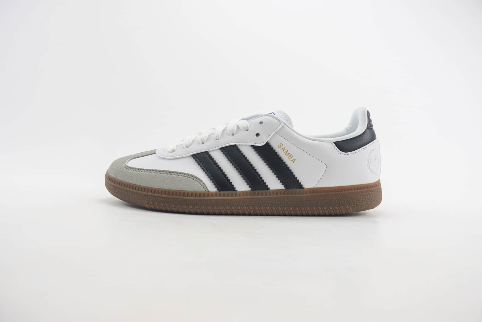 阿迪达斯adidas originals Samba OG纯原版本桑巴白灰黑生胶德训鞋 莆田阿迪达斯代理 (ID:104423) - 图片1