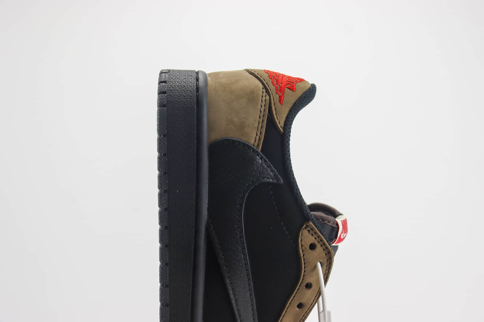 乔丹Travis Scott x Air Jordan 1 Low纯原版本低帮AJ1联名TS黑棕倒钩板鞋 莆田AJ货源 货号:DM7866-202