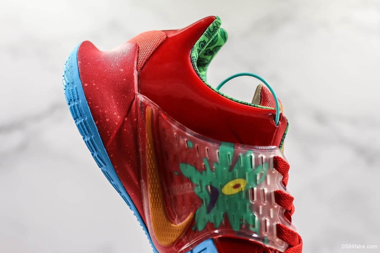 耐克SpongBob Squarepants x Nike Kyrie Low 2 Mr Krabs公司级版本欧文2代蟹老板痞老板红海绵宝宝主题系列实战篮球鞋 货号:CJ6953-600