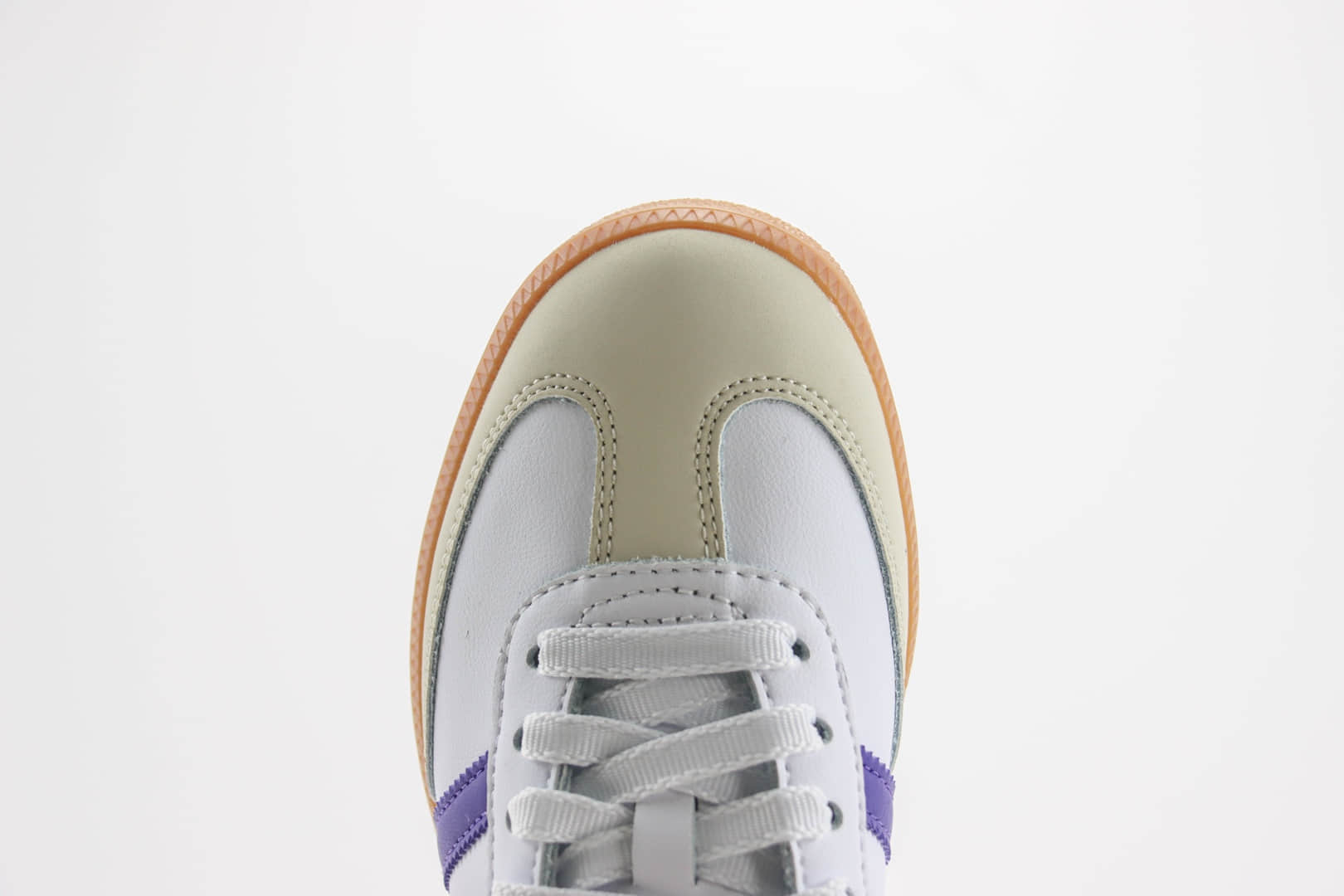 阿迪达斯adidas original Samba OG纯原版本桑巴白紫色德训鞋 莆田阿迪达斯货源 货号:IF6514