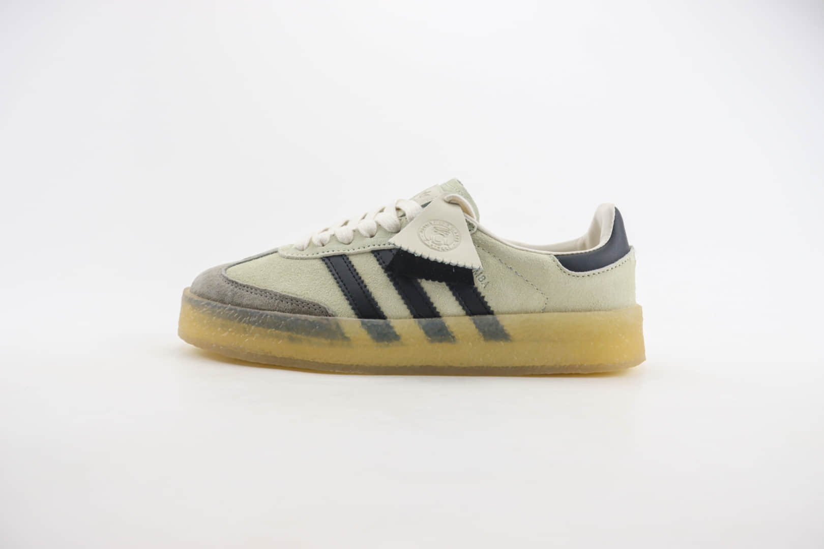 阿迪达斯KITH x Clarks x adidas originals Samba纯原版本桑巴米黑色德训鞋 莆田复刻鞋货源 (ID:104720) - 图片1