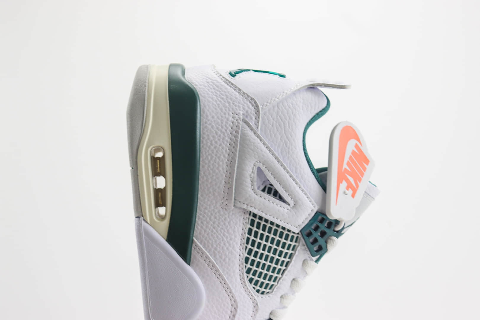 乔丹Air Jordan 4 Retro纯原版本AJ4白绿色篮球鞋 莆田AJ货源 货号:FQ8138-103