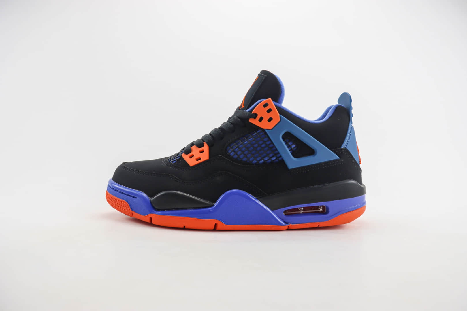 乔丹Air Jordan 4 Retro纯原版本AJ4黑蓝橙骑士篮球鞋 莆田AJ货源 货号:308497-027