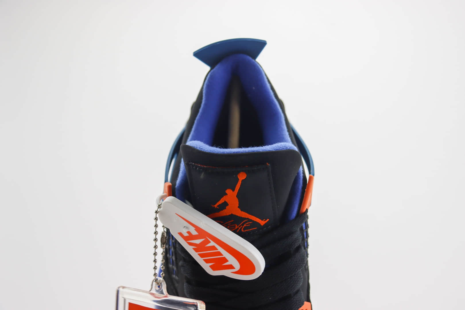 乔丹Air Jordan 4 Retro纯原版本AJ4黑蓝橙骑士篮球鞋 莆田AJ货源 货号:308497-027