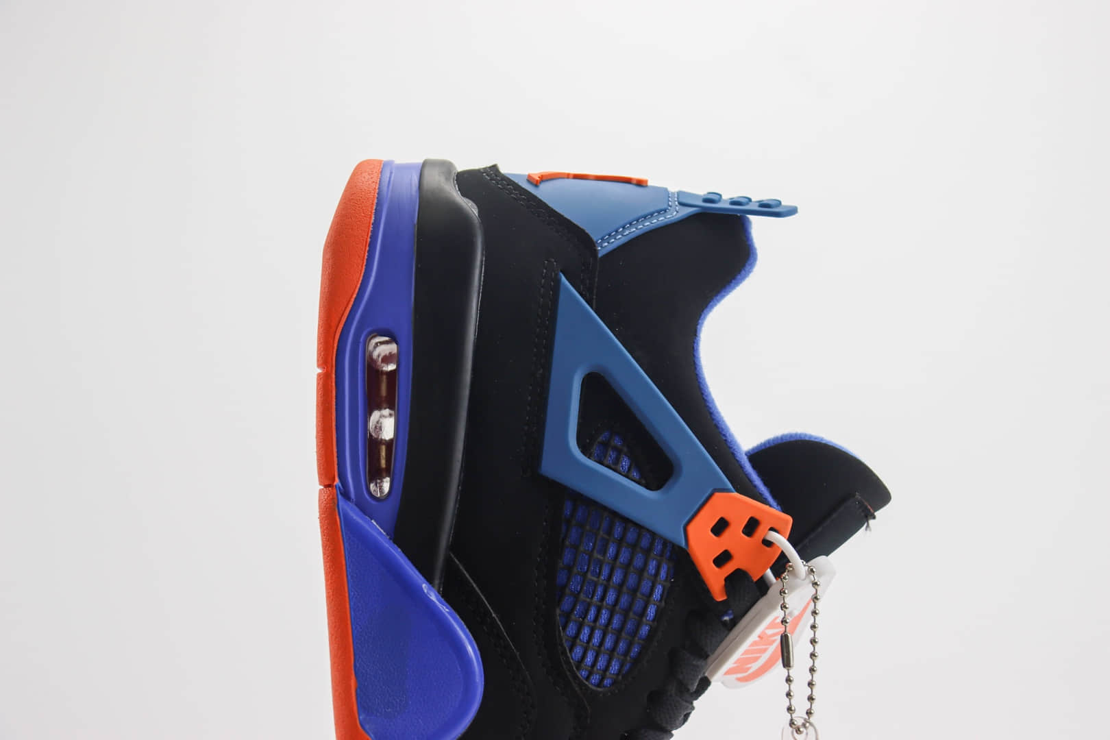 乔丹Air Jordan 4 Retro纯原版本AJ4黑蓝橙骑士篮球鞋 莆田AJ货源 货号:308497-027
