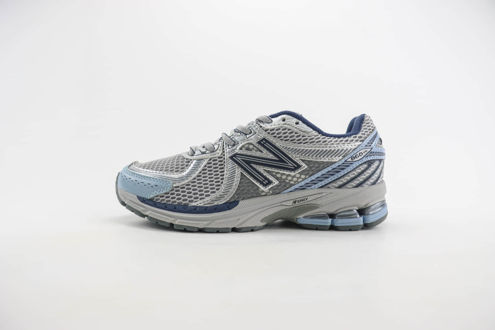 新百伦New Balance 860 V2纯原版本NB860 V2灰蓝色复古老爹鞋 莆田新百伦货源 货号:ML860BB2