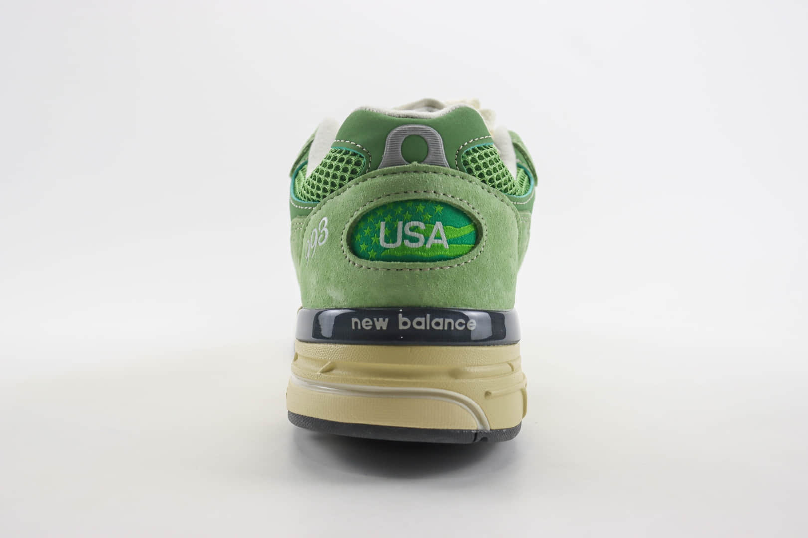 新百伦New Balance 993纯原版本NB993青草绿美产复古跑鞋 莆田新百伦货源 货号:U993GW