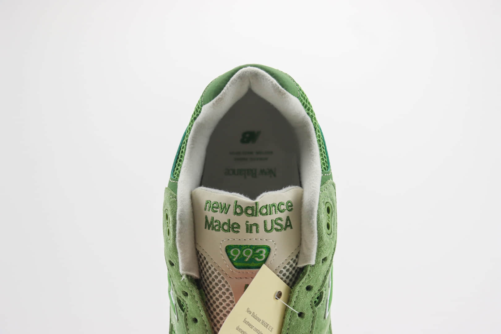 新百伦New Balance 993纯原版本NB993青草绿美产复古跑鞋 莆田新百伦货源 货号:U993GW