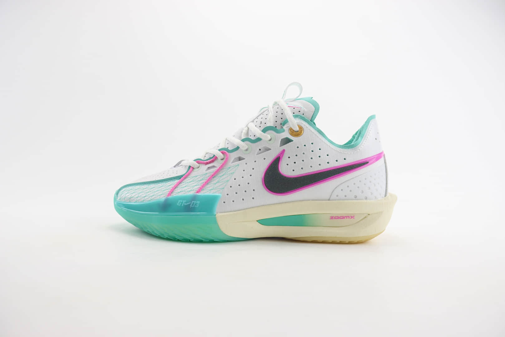 耐克Nike G.T. Cut 3 EP纯原版本白绿粉GT3实战篮球鞋 莆田耐克货源 (ID:105172) - 图片1
