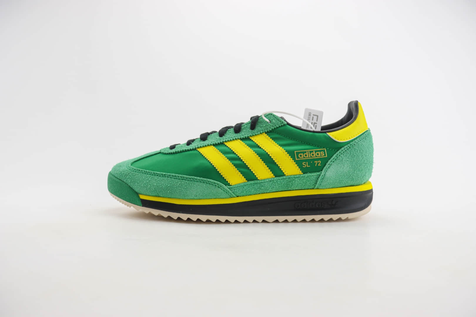 阿迪达斯adidas Originals SL 72 RS（Reshaped）纯原版本绿黄色复古慢跑鞋 莆田复刻鞋货源 (ID:105302) - 图片1