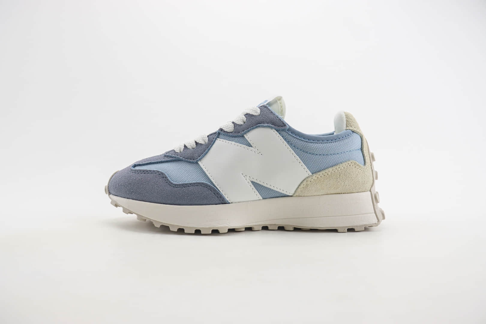 新百伦New Balance 327纯原版本蓝色NB372复古慢跑鞋 莆田新百伦货源 (ID:105507) - 图片1