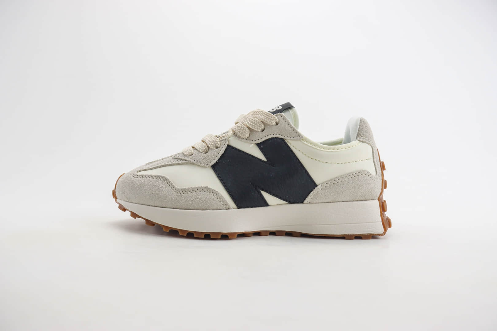 新百伦New Balance 327纯原版本米白灰黑NB327复古慢跑鞋 莆田新百伦货源 (ID:105528) - 图片1