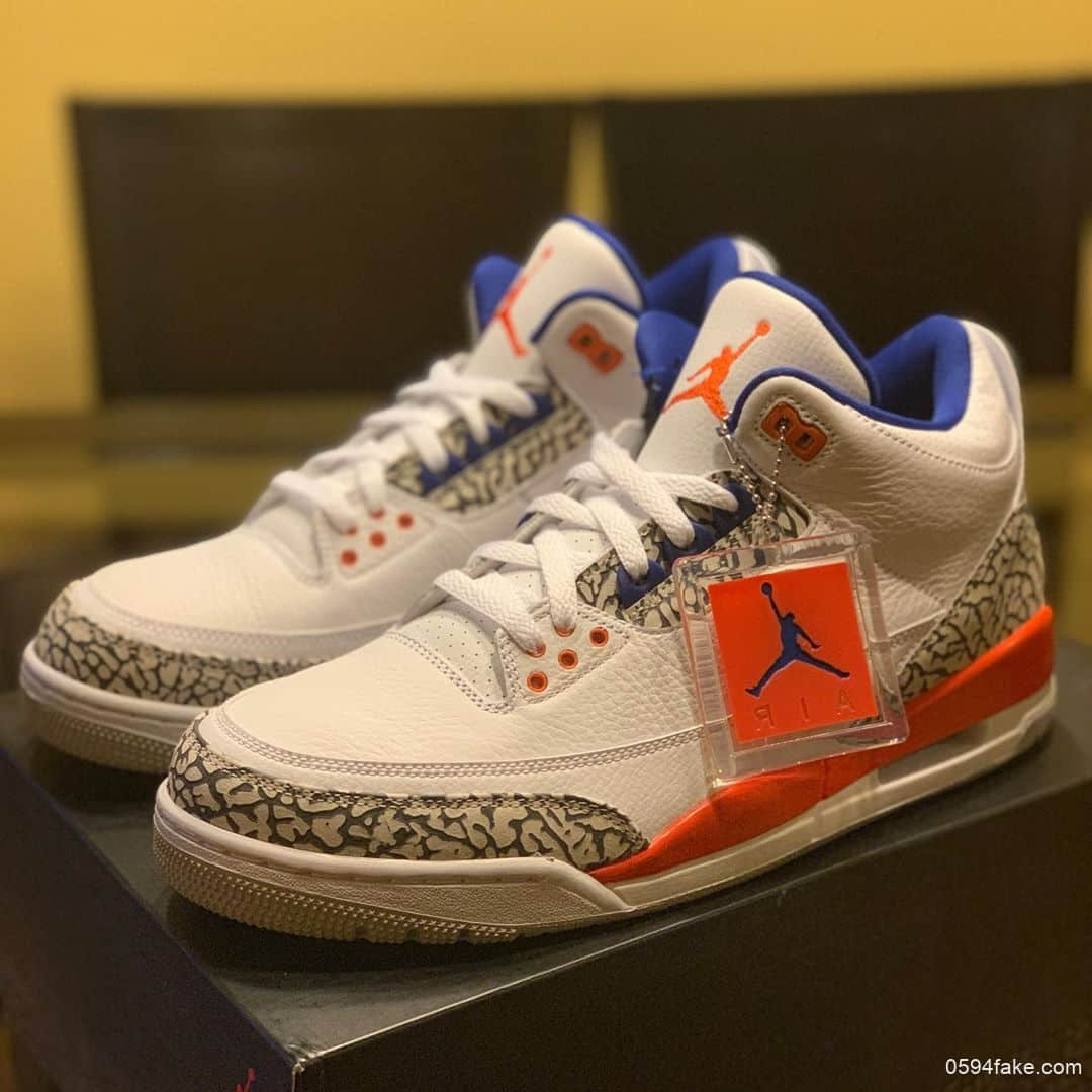 Air Jordan 3“Knicks Rivals”实物图曝光！鞋舌内部标签意义非凡！ (ID:10554) - 图片1