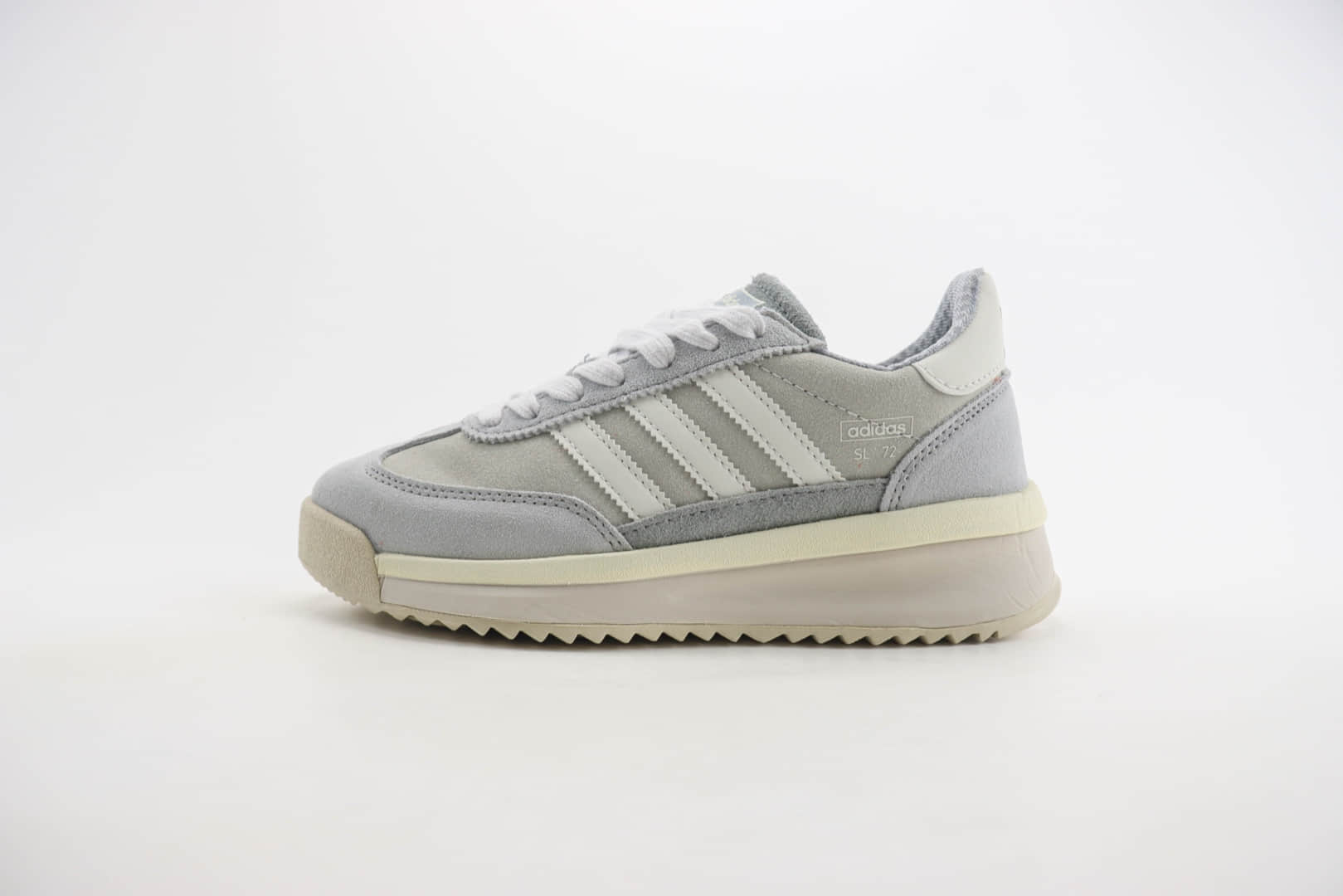 阿迪达斯adidas Originals SL 72 RTN纯原版本灰白增高厚底板鞋 莆田阿迪达斯货源 (ID:105556) - 图片1