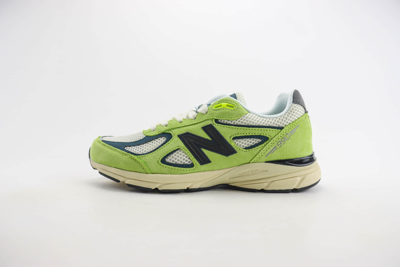 新百伦New Balance 990V4纯原版本草绿色NB990V4复古慢跑鞋 莆田新百伦货源 货号:U990NB4