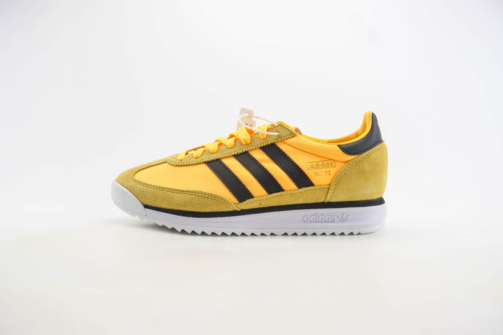 阿迪达斯Adidas Originals SL 72 RS（Reshaped）纯原版本白黄色复古慢跑鞋 莆田阿迪达斯货源 (ID:106301) - 图片1