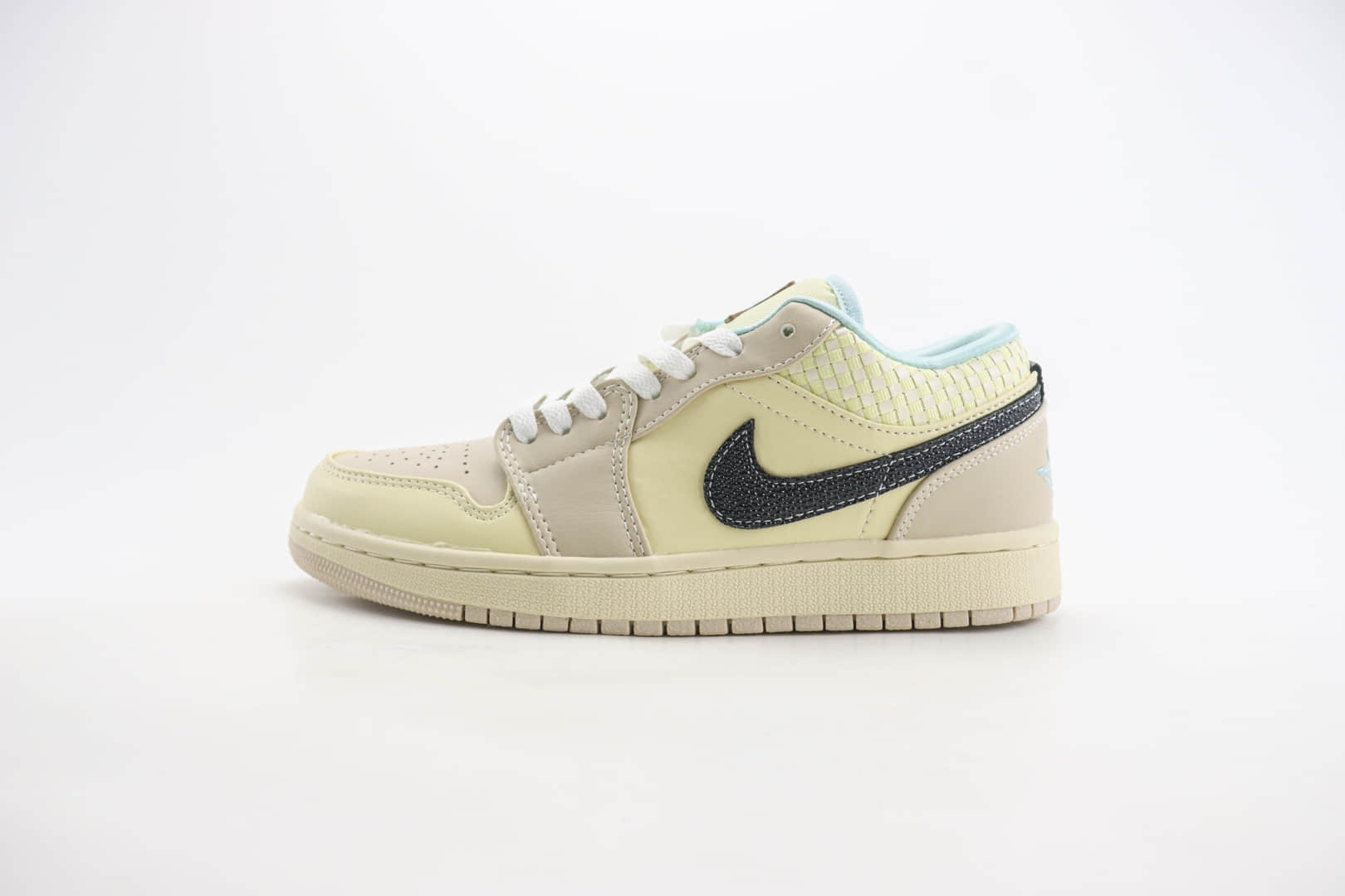 乔丹Air Jordan 1 Low SE纯原版本低帮AJ1米棕黑编织休闲板鞋 莆田AJ货源 (ID:106445) - 图片1