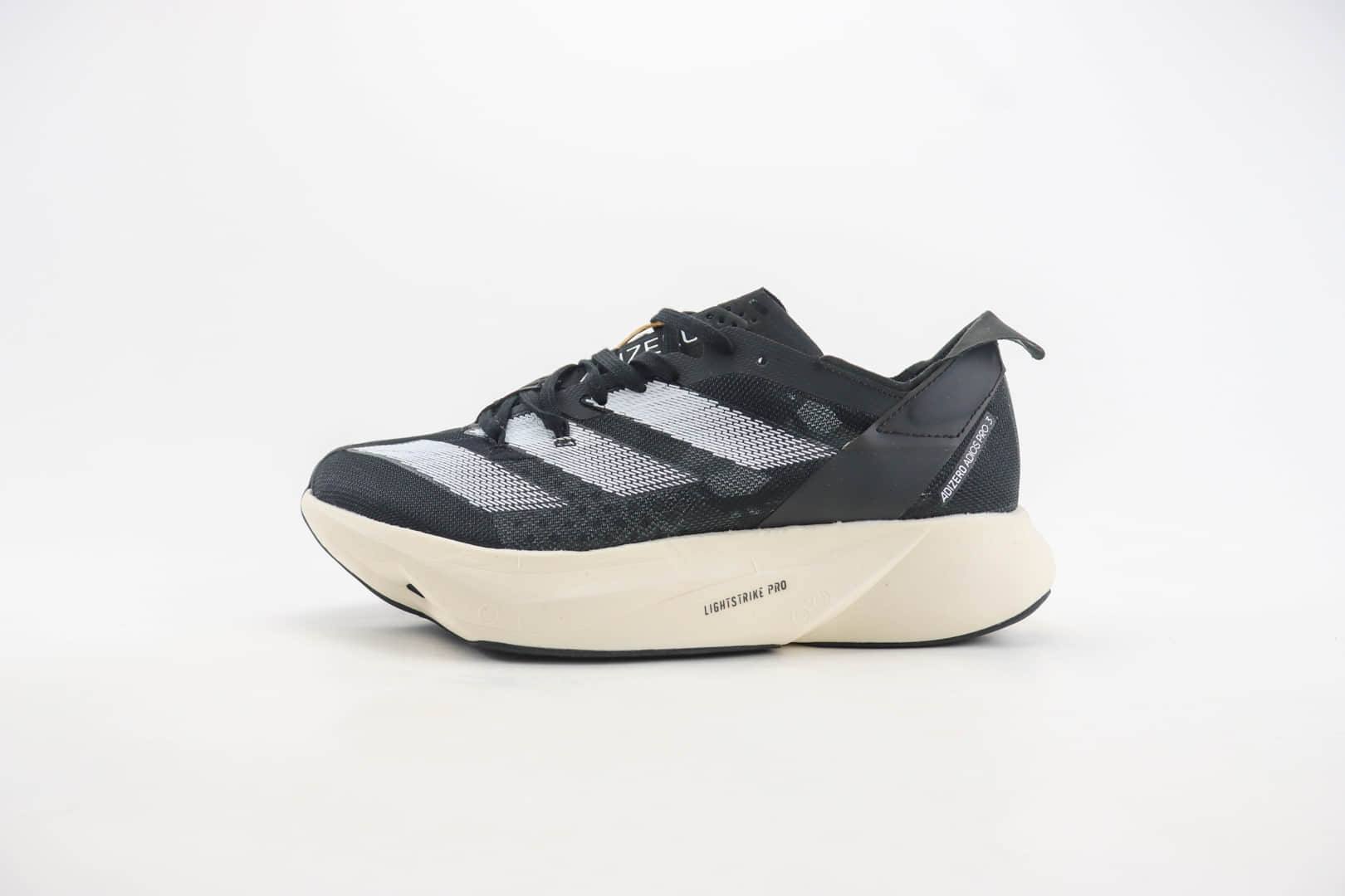 阿迪达斯adidas Adizero Adios Pro 3纯原版本黑色减震增高厚底跑鞋 莆田阿迪达斯货源 货号:ID3701