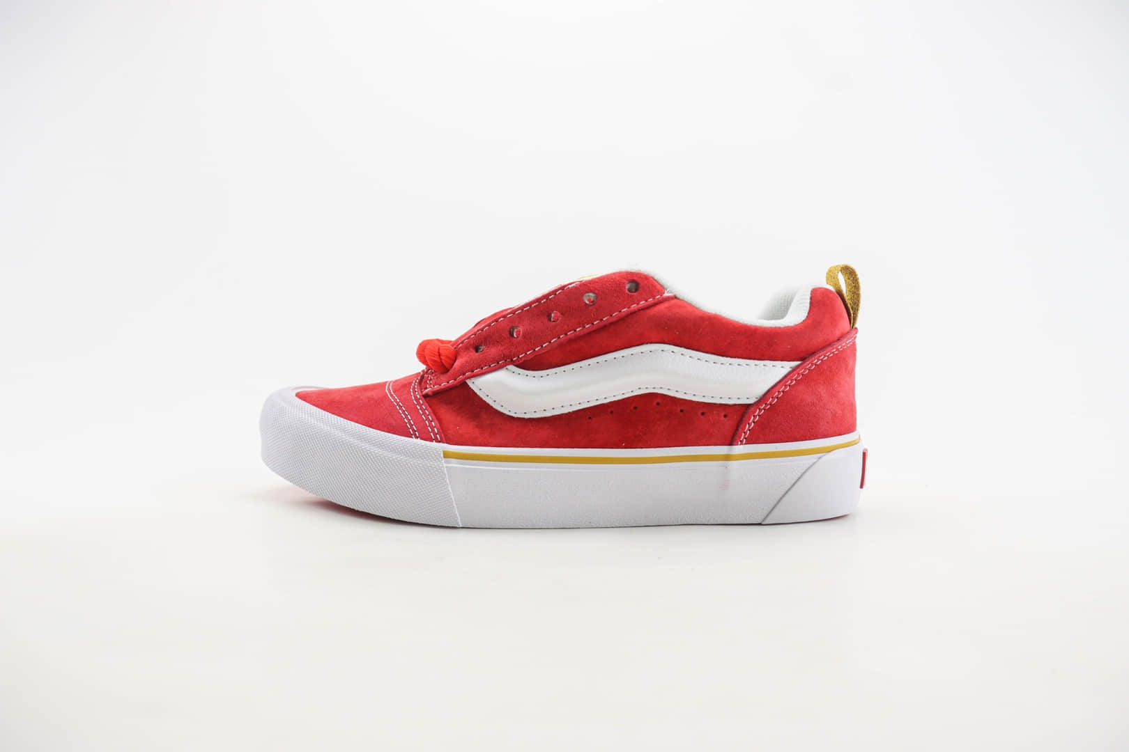 万斯Vans Knu-Skool纯原版本红金撞色面包鞋 莆田万斯货源 货号:VN000CS0JV6