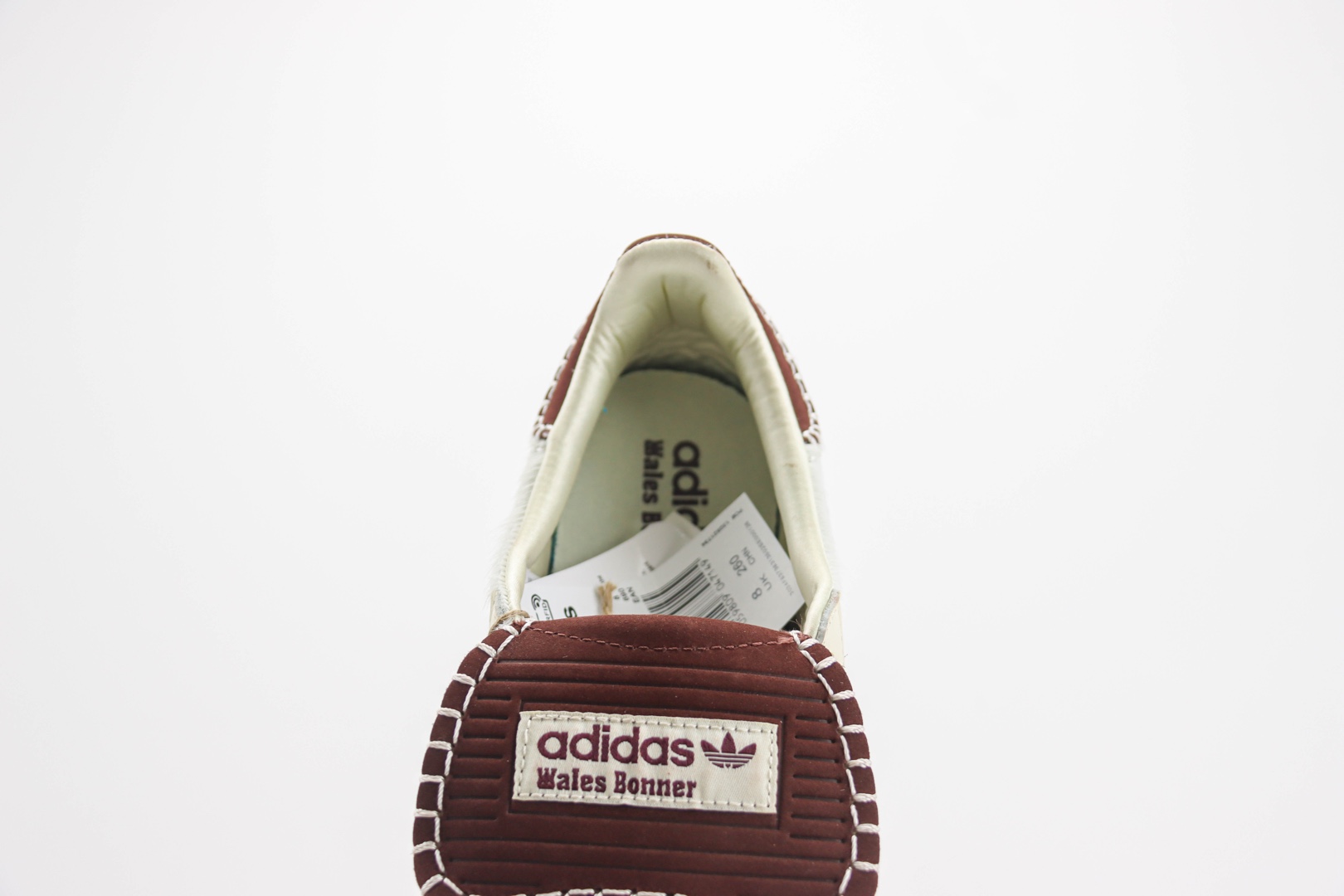 阿迪达斯Wales Bonner x adidas Originals Samba Classic纯原版本白红棕马毛桑巴德训鞋 莆田阿迪达斯货源 货号:IE0586