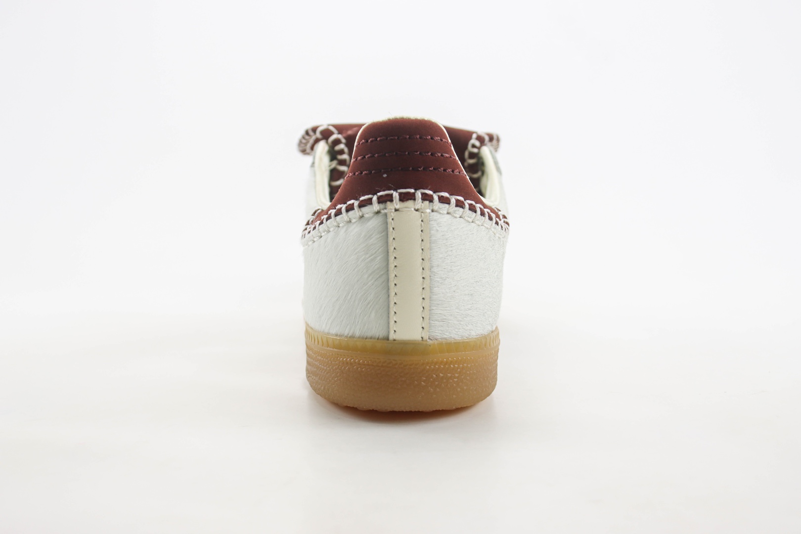 阿迪达斯Wales Bonner x adidas Originals Samba Classic纯原版本白红棕马毛桑巴德训鞋 莆田阿迪达斯货源 货号:IE0586