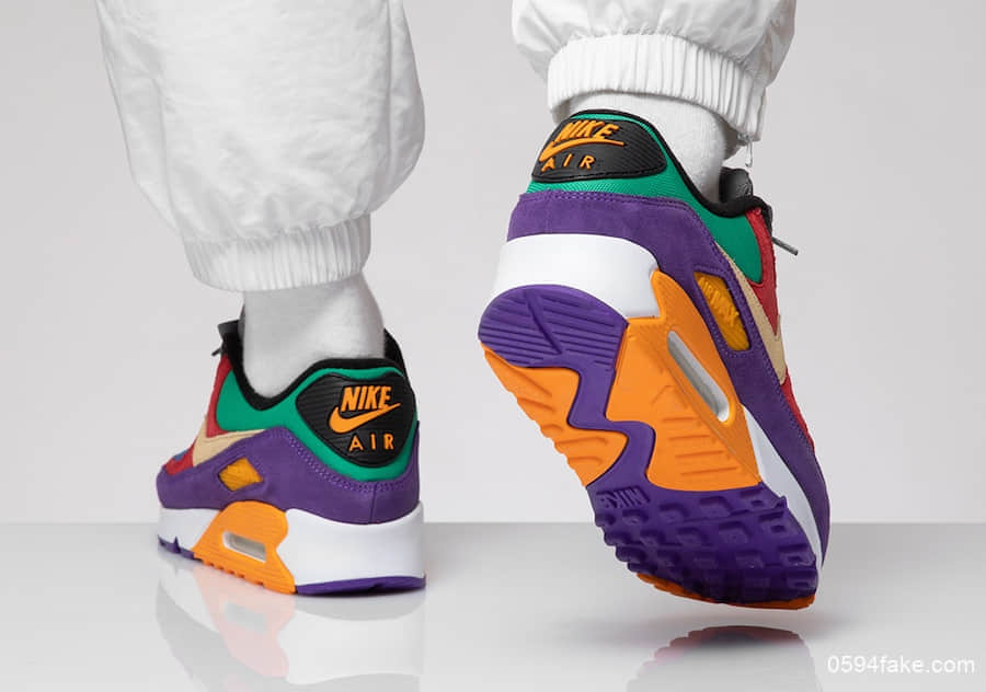 穿上它等于穿上了彩虹!Nike Air Max 90“Viotech”将于8月29日发售! 货号:CD0917-600