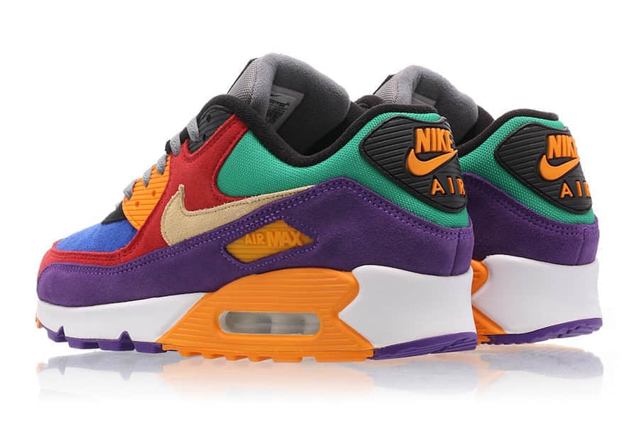 穿上它等于穿上了彩虹!Nike Air Max 90“Viotech”将于8月29日发售! 货号:CD0917-600