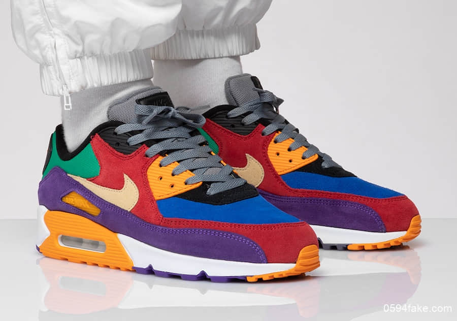 穿上它等于穿上了彩虹!Nike Air Max 90“Viotech”将于8月29日发售! 货号:CD0917-600