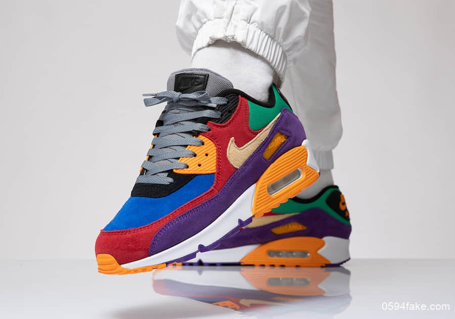 穿上它等于穿上了彩虹!Nike Air Max 90“Viotech”将于8月29日发售! 货号:CD0917-600