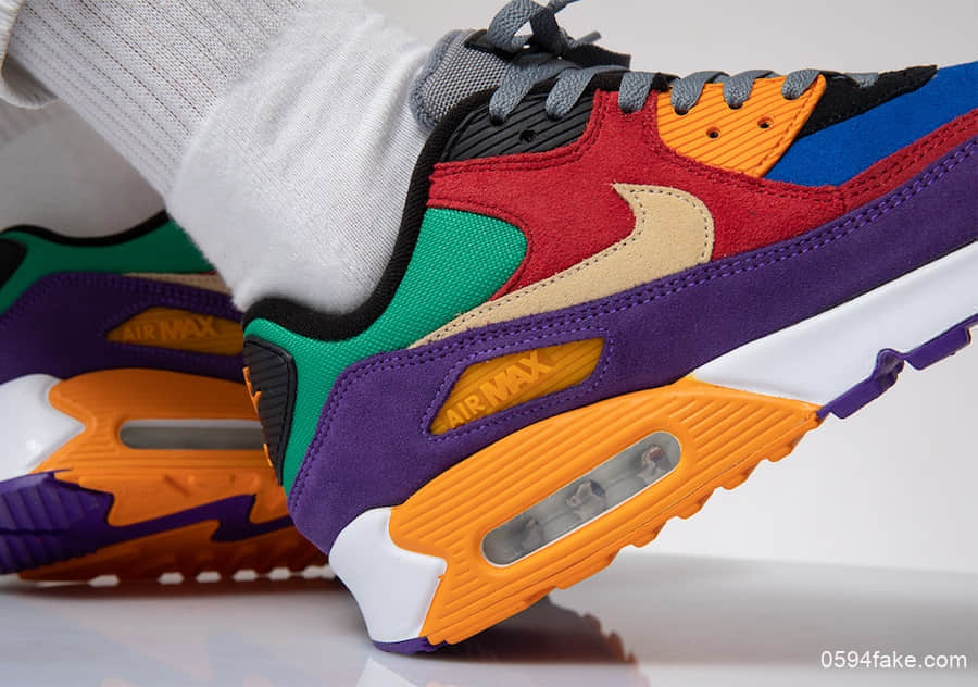 穿上它等于穿上了彩虹!Nike Air Max 90“Viotech”将于8月29日发售! 货号:CD0917-600
