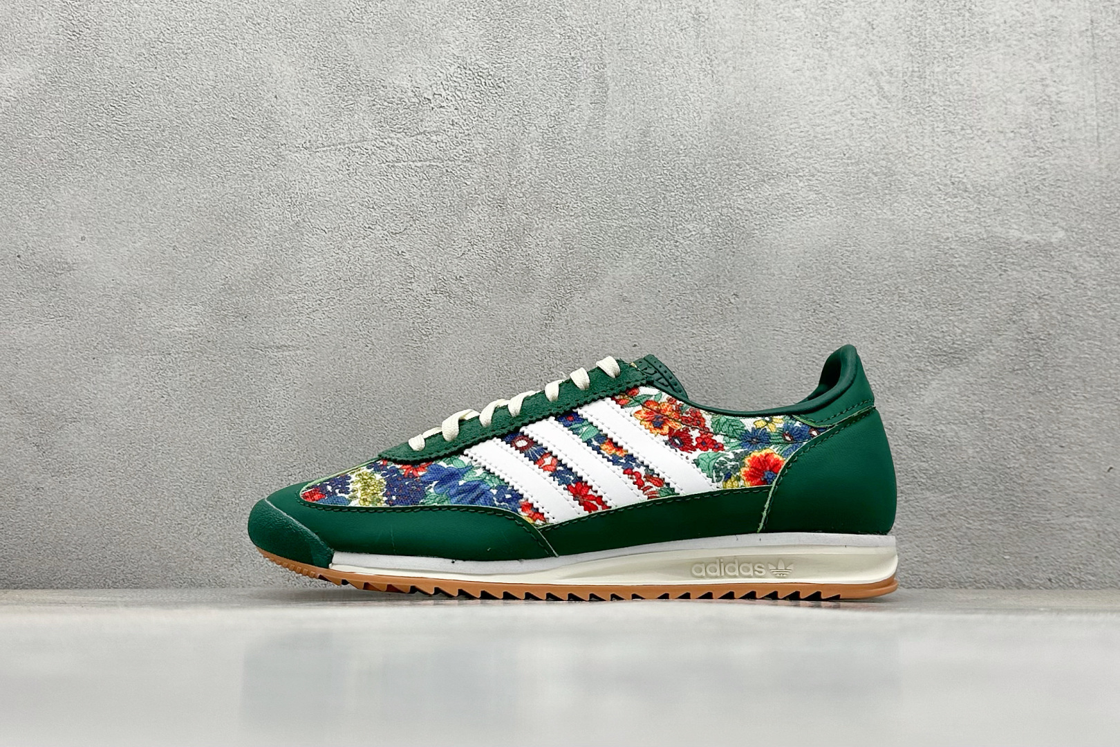 阿迪达斯adidas Original SL72 OG纯原版本深绿花卉德训复古板鞋 莆田复刻鞋货源 (ID:107951) - 图片1