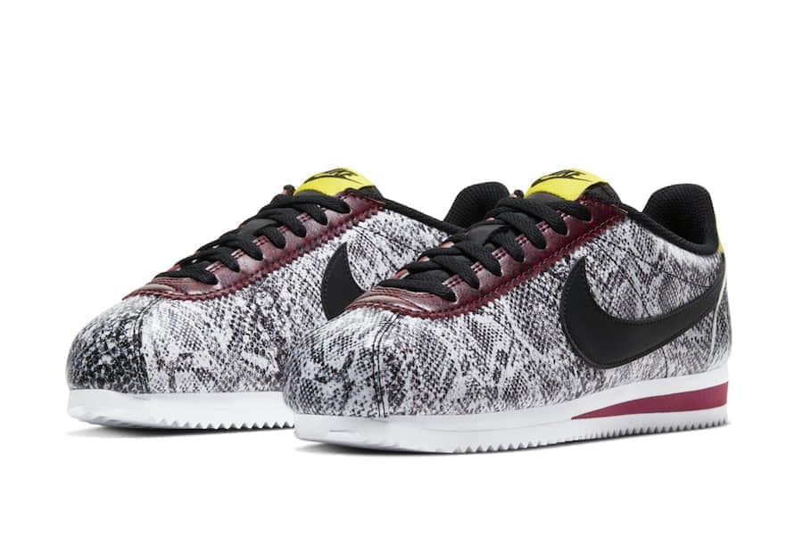 阿甘Nike Cortez新配色释出！霸气黑白蛇皮印花！ (ID:11120) - 图片1