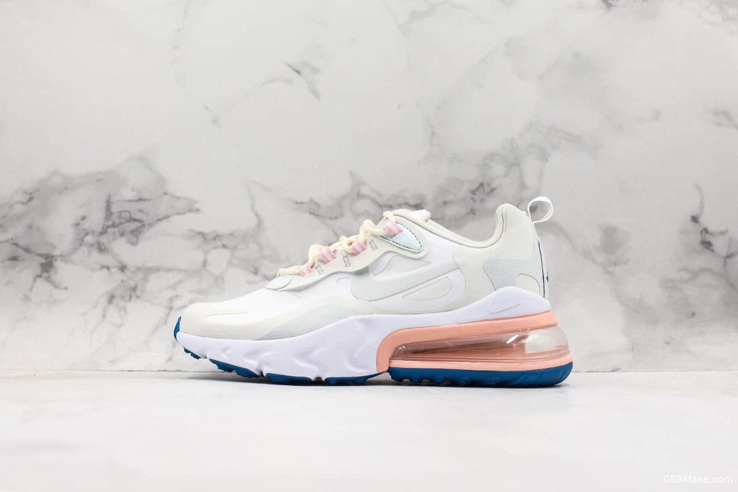 耐克Nike Air Max 270 React Bauhaus纯原版本正确白色反光鞋盒原鞋开模搭载React泡棉中底AirMax气垫休闲百搭运动鞋 (ID:11447) - 图片1