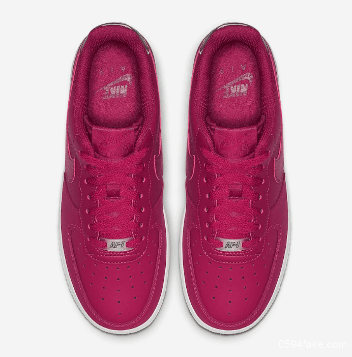 Nike Air Force 1全新配色登场！好看到溢出屏幕的玫粉色！ 货号：AO2132-601