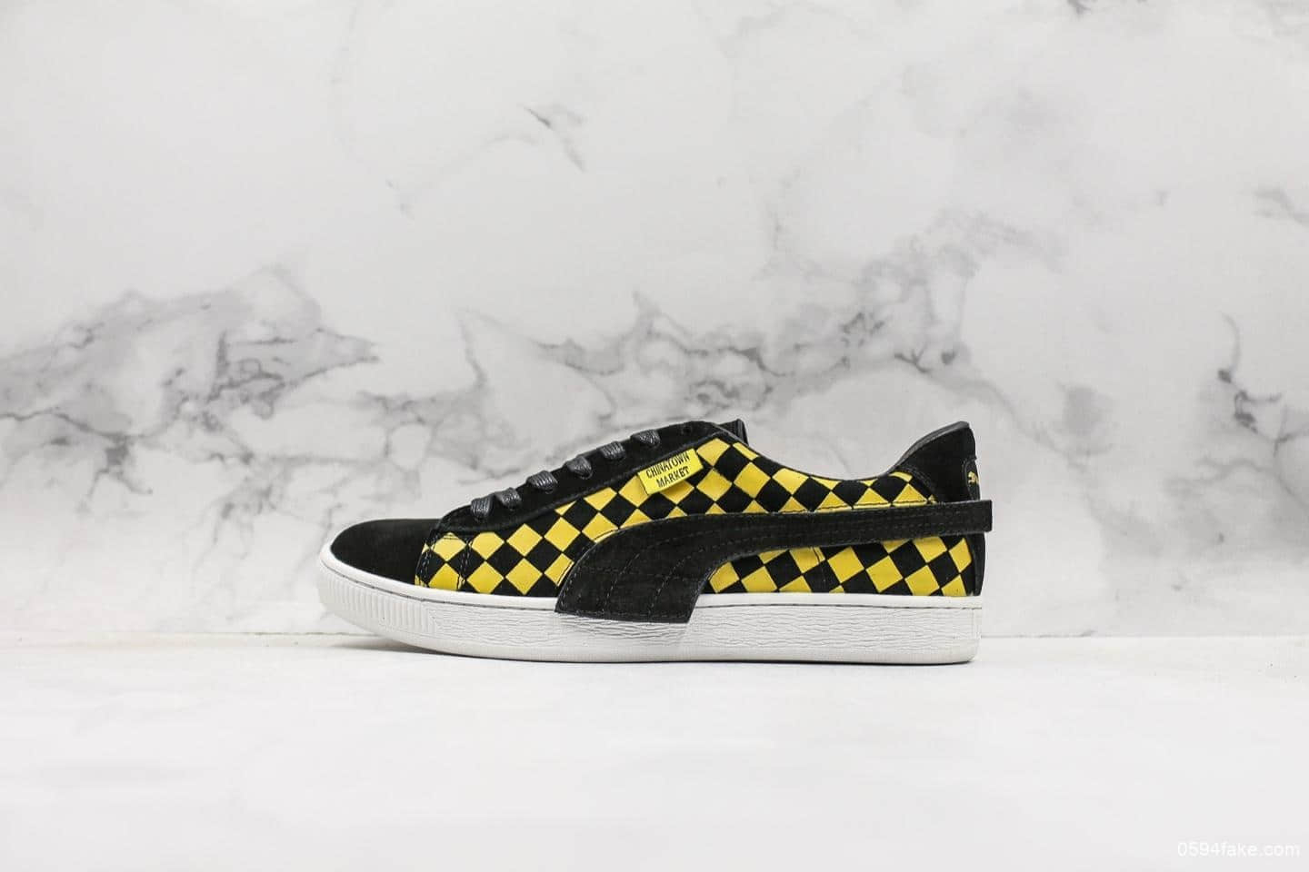 彪马PUMA SUEDE CHINATOWN MARKET窦靖童同款纯原版本彪马棋盘格魔术贴男女同款情侣休闲鞋滑板鞋 (ID:11622) - 图片1