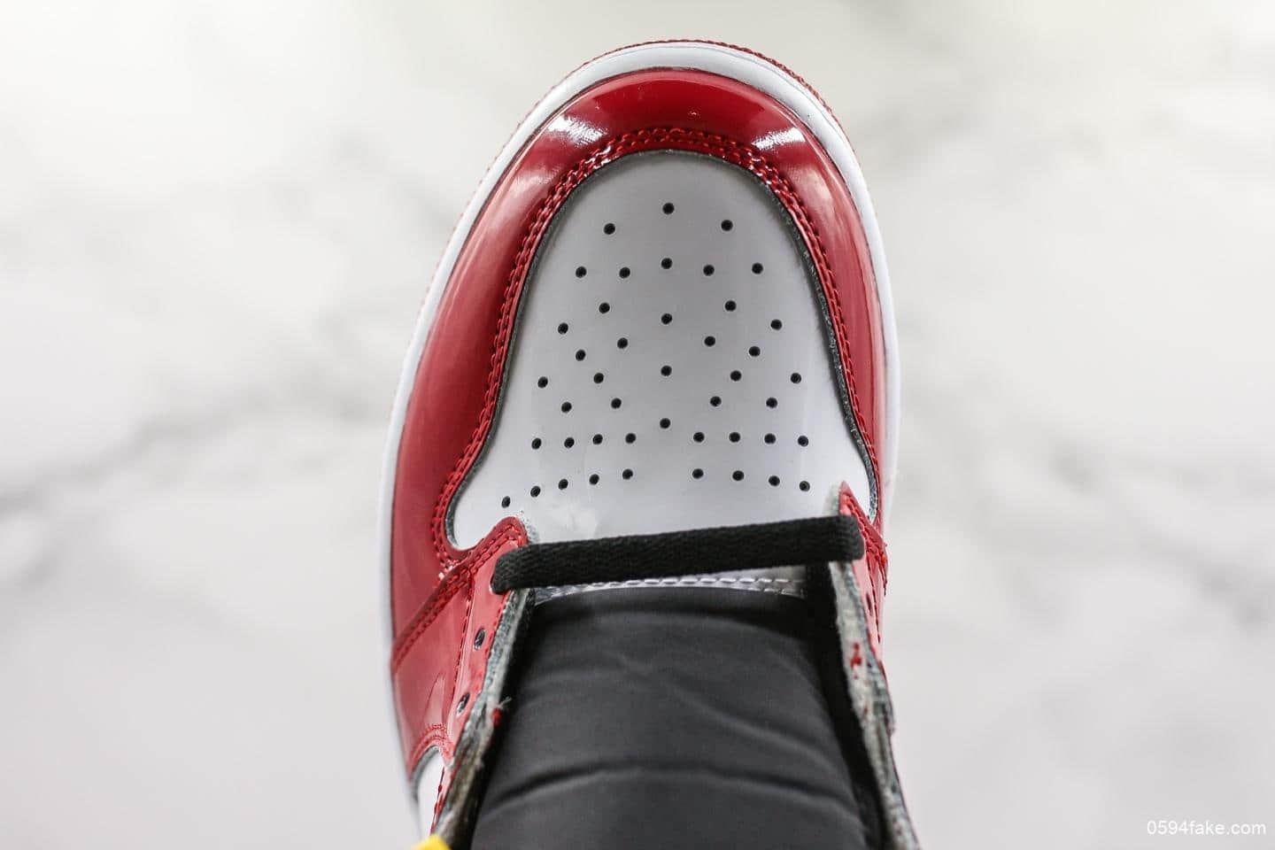乔丹Air Jordan 1 Fearless纯原版本芝加哥结合北卡蓝配色乔丹名人堂实战篮球鞋 货号:CK5666-100