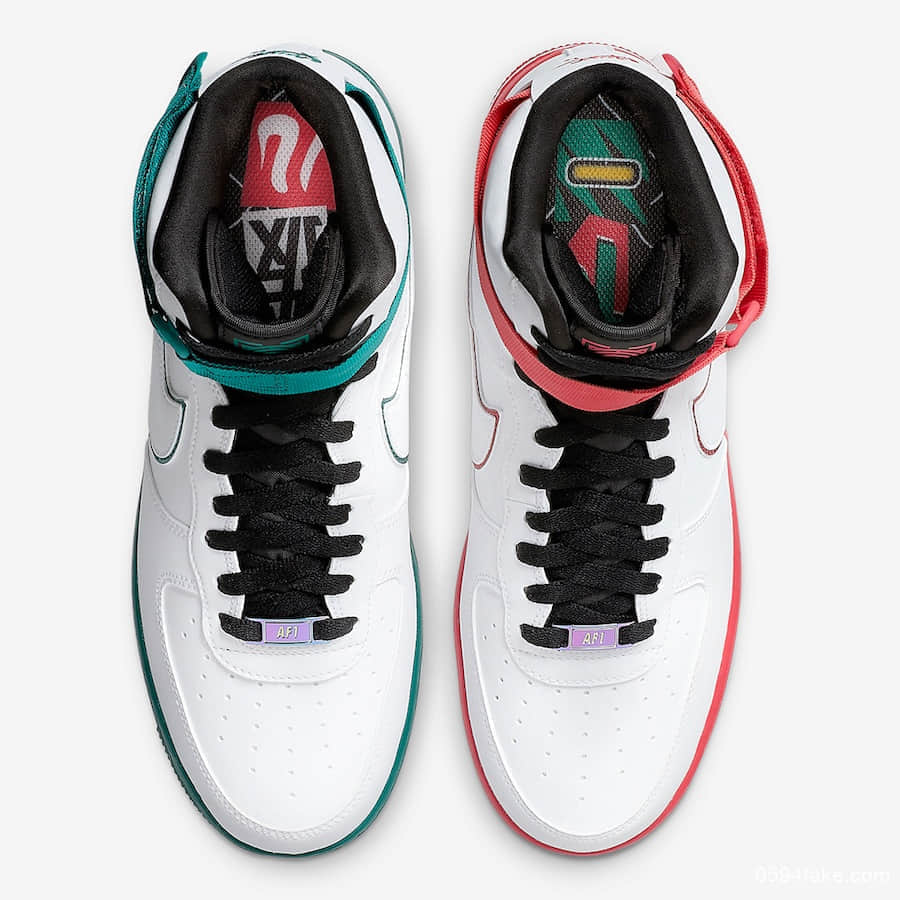 鸳鸯配色个性十足!Nike Air Force 1 High“China Hoop Dreams”将于8月31日发售! 货号:CK4581-110