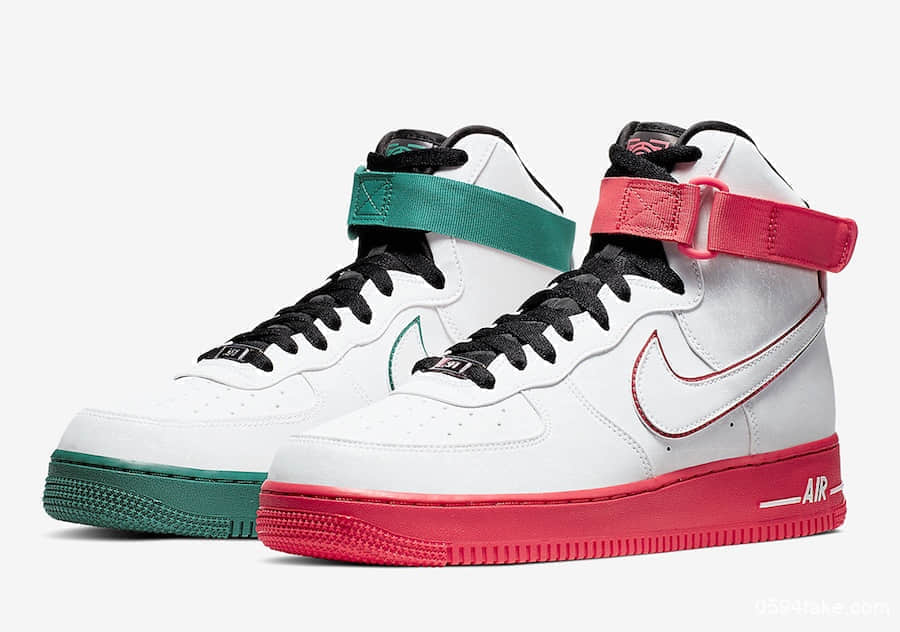 鸳鸯配色个性十足!Nike Air Force 1 High“China Hoop Dreams”将于8月31日发售! 货号:CK4581-110