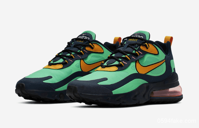 抢眼撞色!Nike Air Max 270 React“Electro Green”将于9月6日发售! 货号:AO4971-300