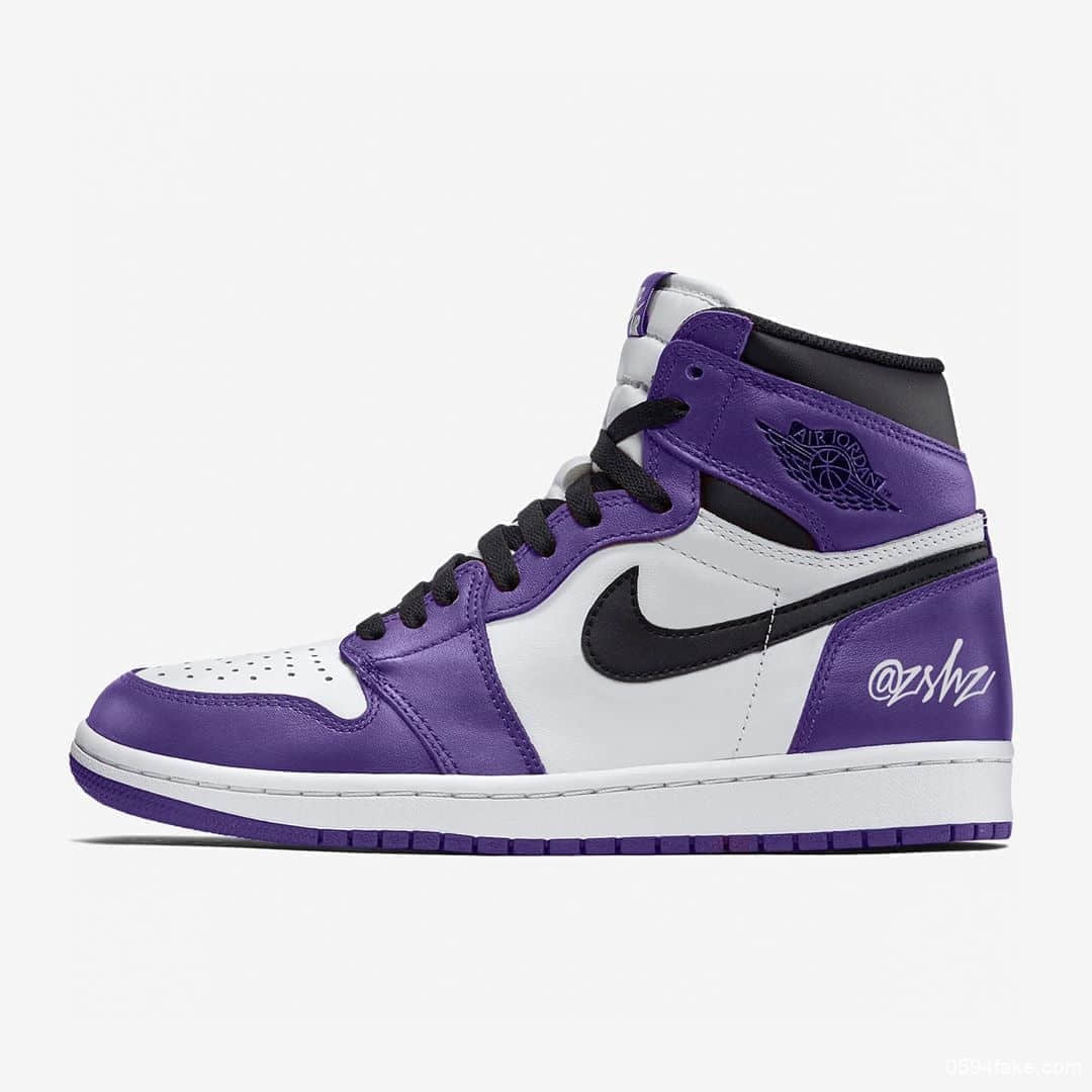 Air Jordan 1恶人紫配色登场!风骚十足谁与争锋! 货号:555088-500