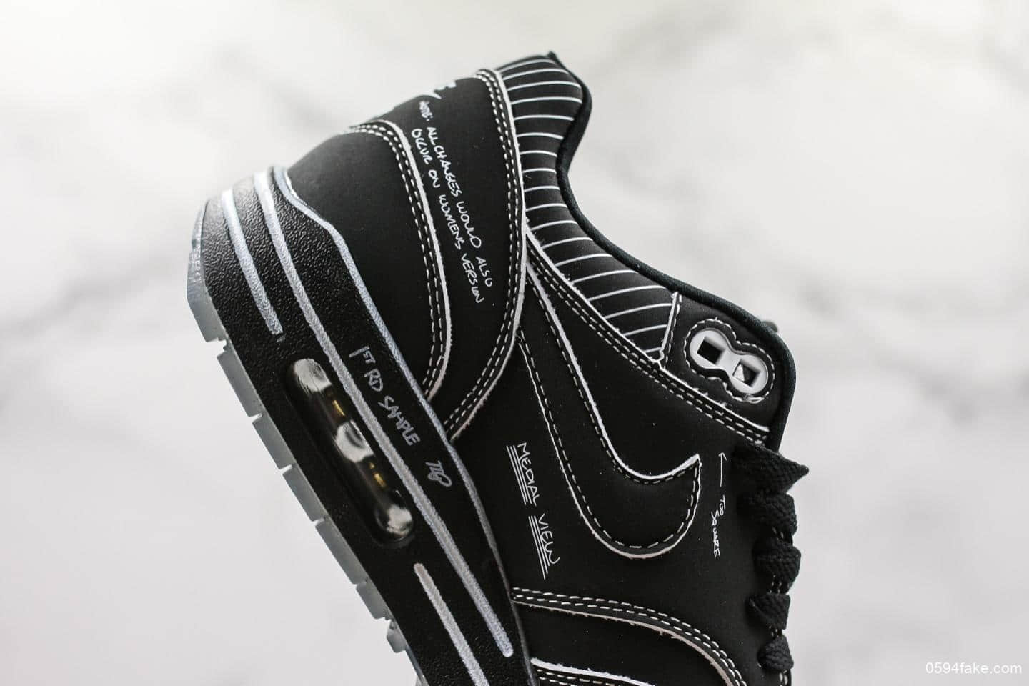 耐克atmos x NIKE Air Max 1 Animal Pack 3.0联名手稿复古气垫纯原版本原盒原标原鞋开模区别市面通货版本 货号:CJ4286-001
