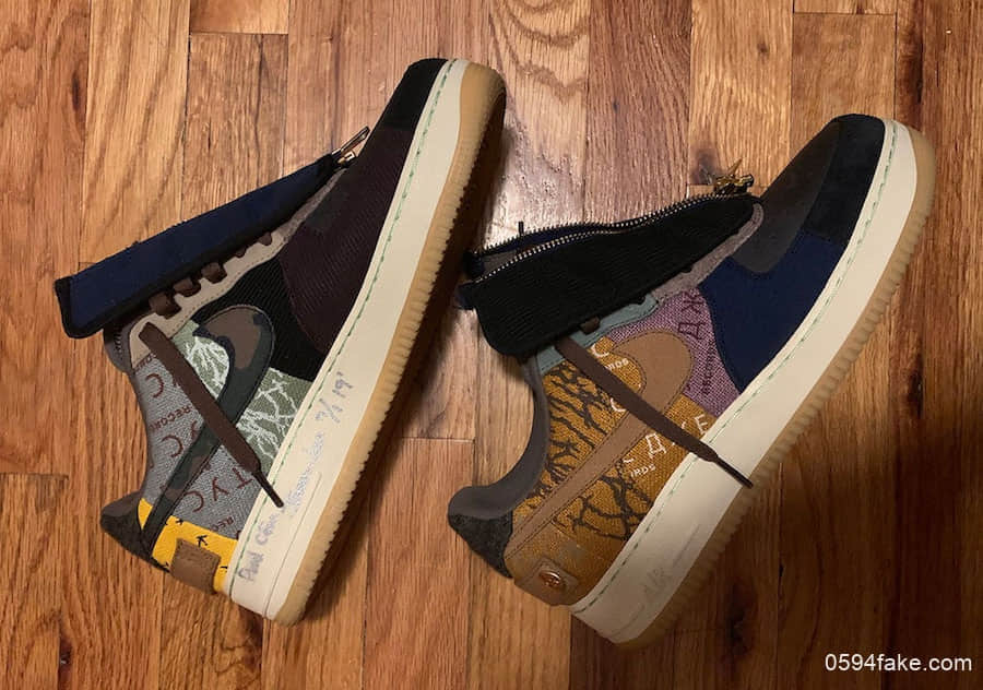 幸运粉丝晒图！我酸了！Travis Scott x Nike Air Force 1 Low全新配色将于今年10月份发售！ (ID:12769) - 图片1